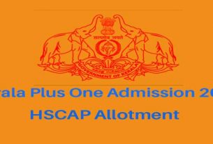 HSCAP Plus One Second (2nd) Allotment Result Published on 29.5.2019