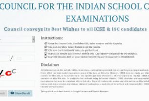 ICSE 10th Result 2019 / ISC 12th result 2019