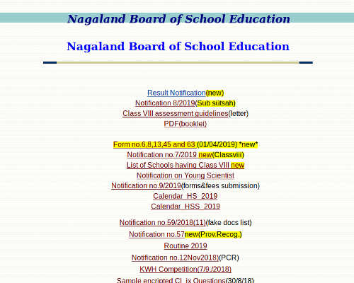 Nagaland 10th result and 12th rEsult 2019 - NBSE HSLC Result and HSSLC Result