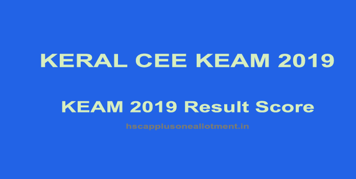 KEAM Score 2019