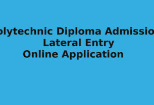 Polytechnic Admission thriugh Lateral Entry - Diploma Admission Online Application