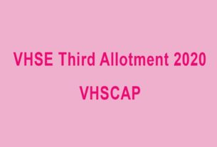 VHSE Third Allotment 2020 - vhscap result