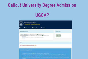Calicut University Degree Admission UG Application - cuonline.ac.in Registration
