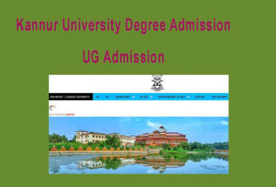 Kannur University Degree Admission Application - www.admission.kannuruniversity.ac.in single window registration