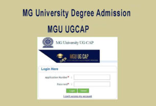 MG University Degree Admission Application - MGU UGCAP Registration