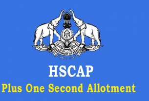 Plus One Second Allotment - hscap 2nd allotment