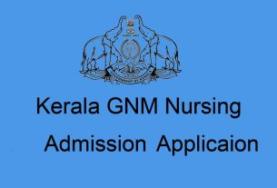 Kerala GNM Admission Application Form
