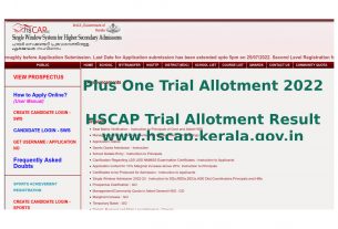 Plus One Trial Allotment 2022